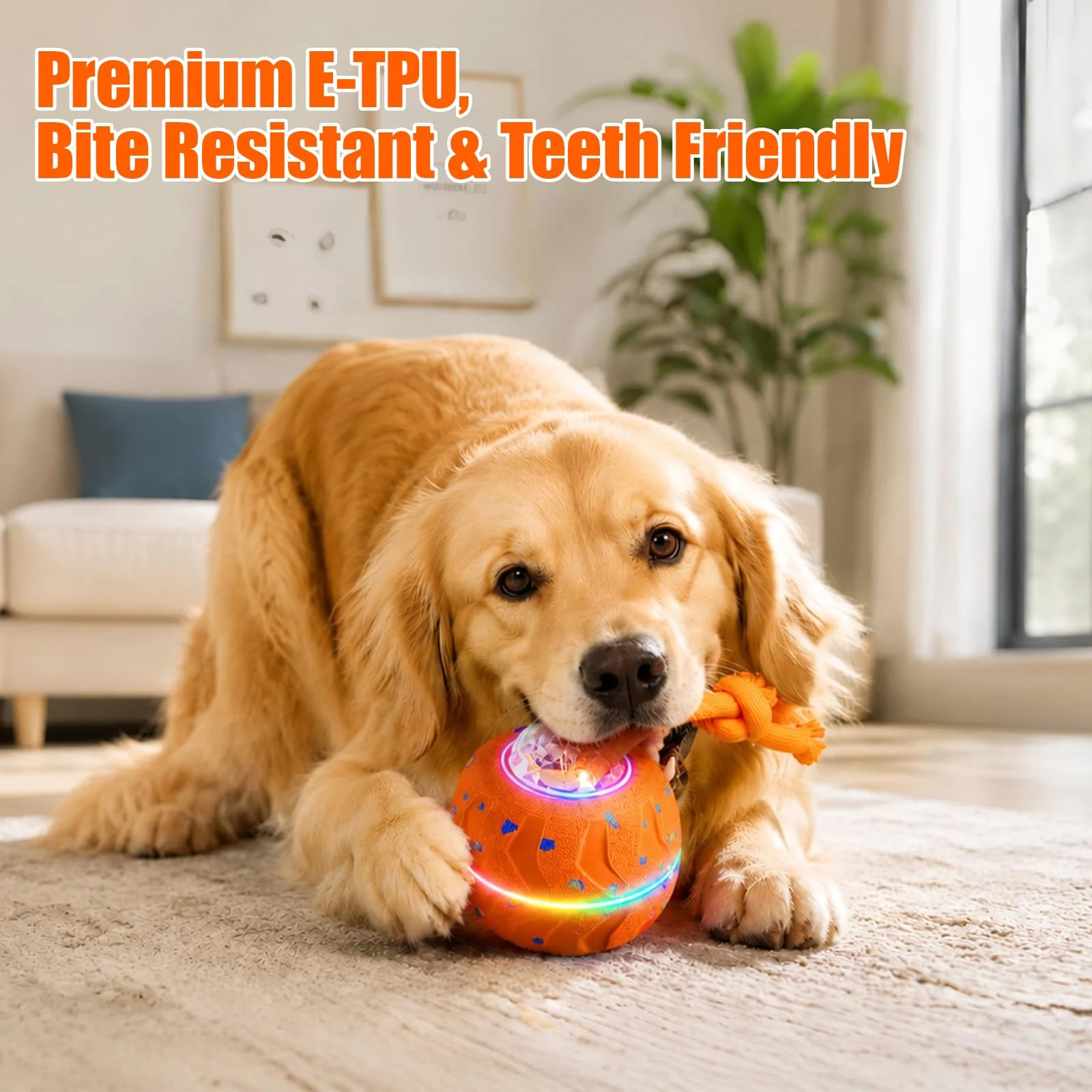 Smart Interactive Dog Toy Ball, Enrichment Toys, Barking E-TPU Material, Electric… — image 4