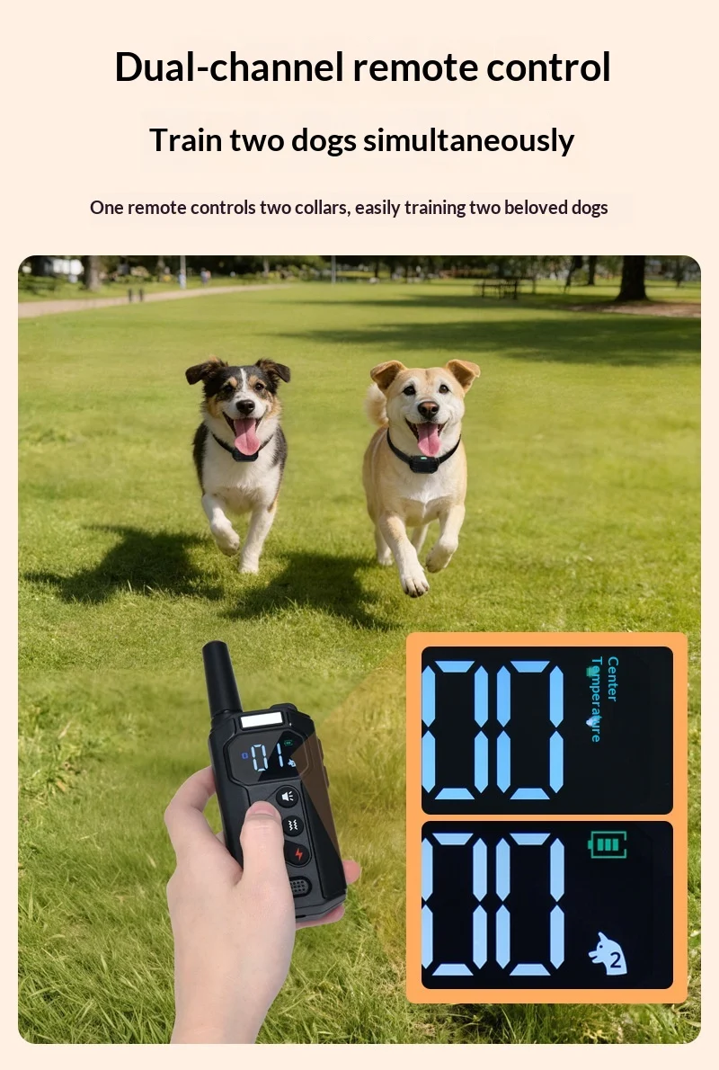 Smart Remote Dog Training Collar With Vibration & Shock Anti-bark Device — image 3