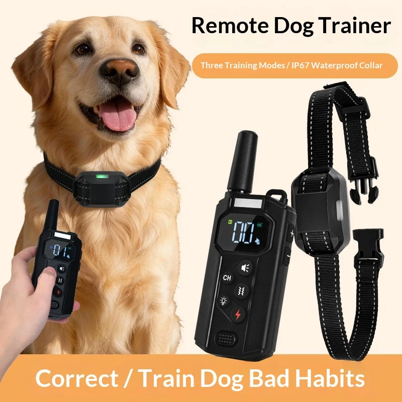 Smart Remote Dog Training Collar With Vibration & Shock Anti-bark Device — image 9