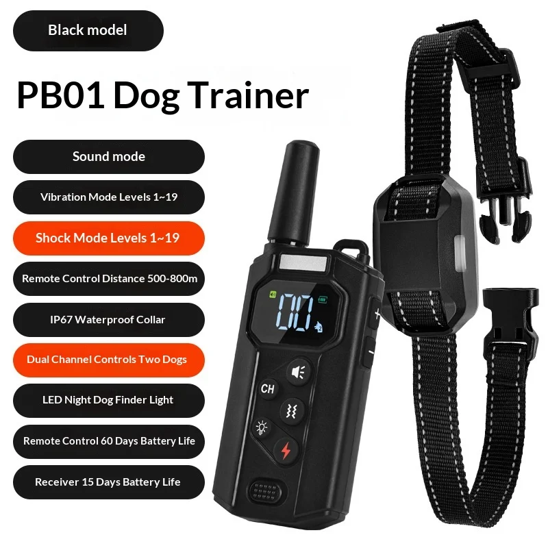 Smart Remote Dog Training Collar With Vibration & Shock Anti-bark Device — image 2