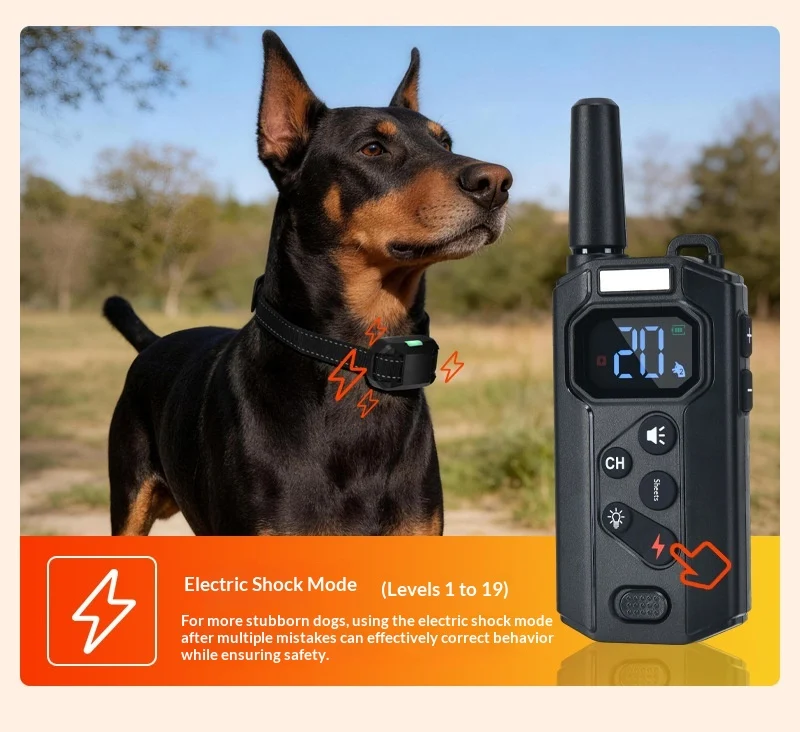 Smart Remote Dog Training Collar With Vibration & Shock Anti-bark Device — image 4