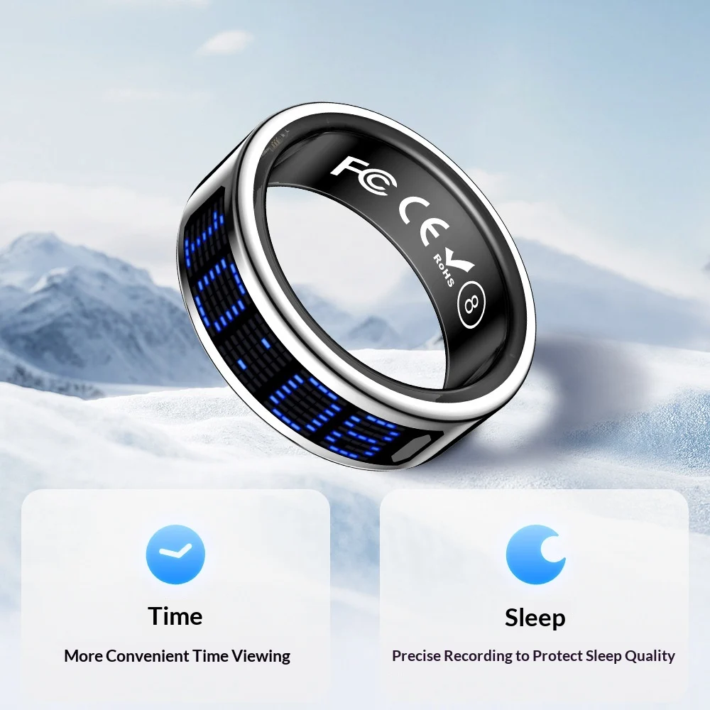 Smart Ring For Step Counting Heart Rate Blood Oxygen And Sleep Tracking — image 3