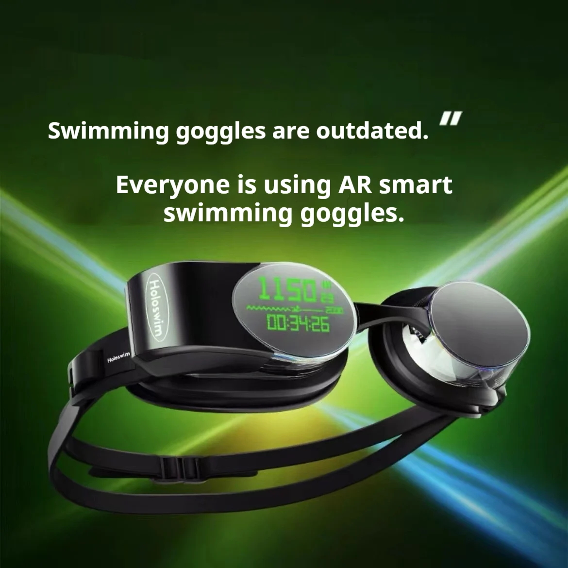 Smart Swimming Goggles With Digital Display And Anti-fog Suitable For Nearsighted Swimmers — image 3