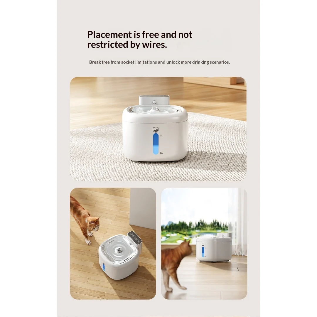 Smart Wireless Circulating Filtered Pet Water Fountain — image 4