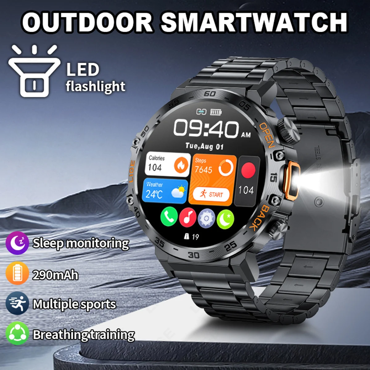 Smartwatch With Heart Rate Blood Pressure Bluetooth Calling And Customization — image 5