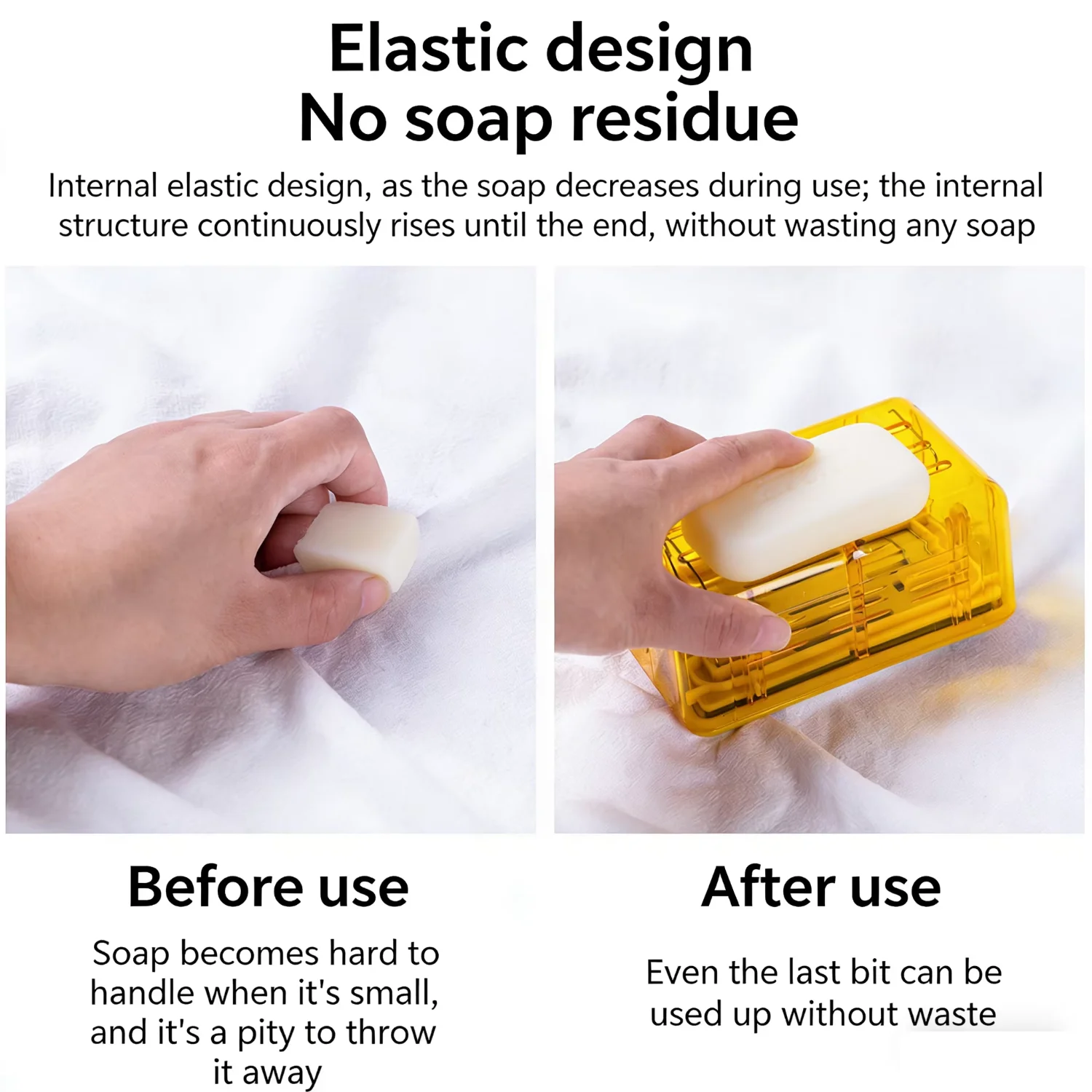 Soap Foaming Box With Spring Automatic Foam Dispenser Waterproof Holder Drainage For… — image 3