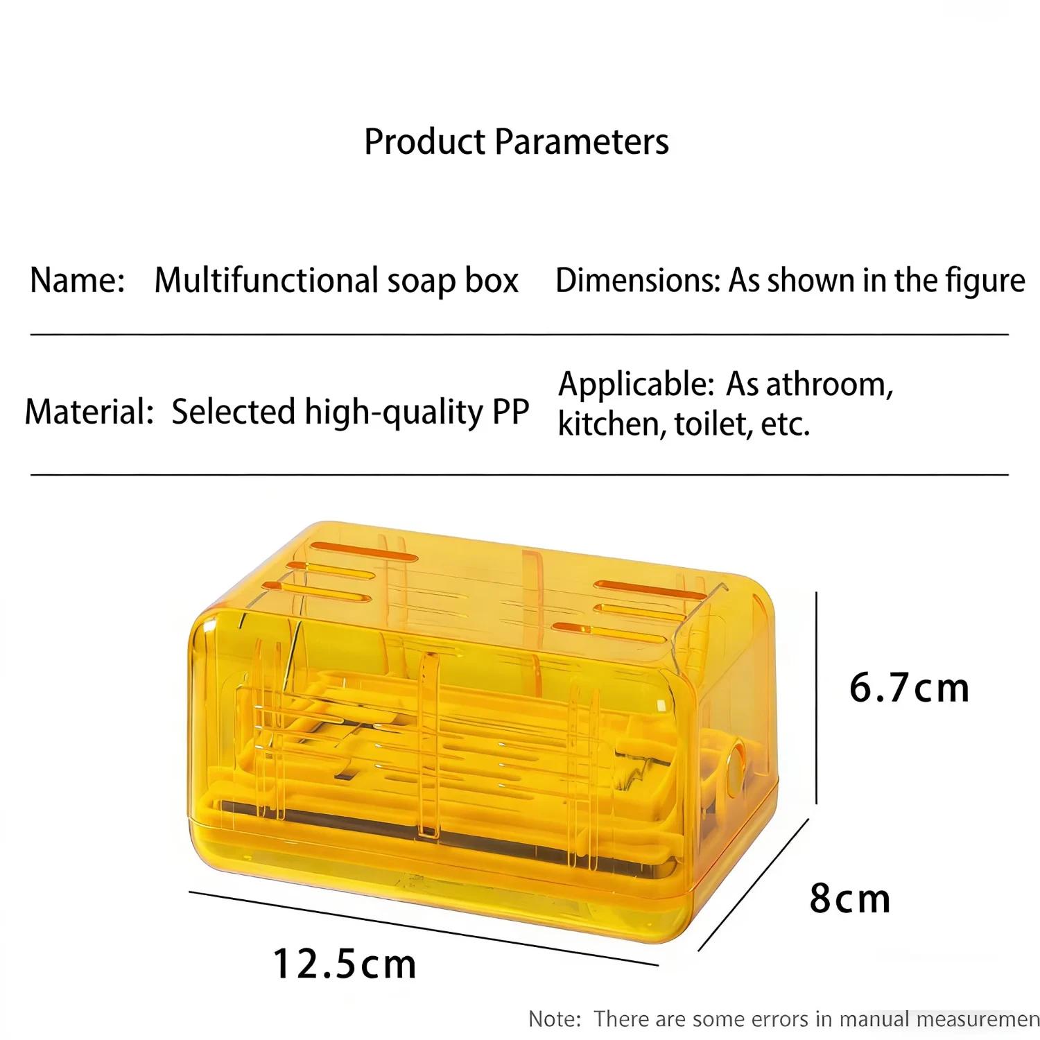 Soap Foaming Box With Spring Automatic Foam Dispenser Waterproof Holder Drainage For… — image 8