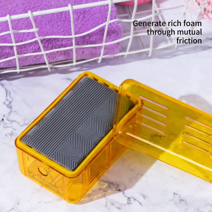 Soap Foaming Box With Spring Automatic Foam Dispenser Waterproof Holder Drainage For… — image 2