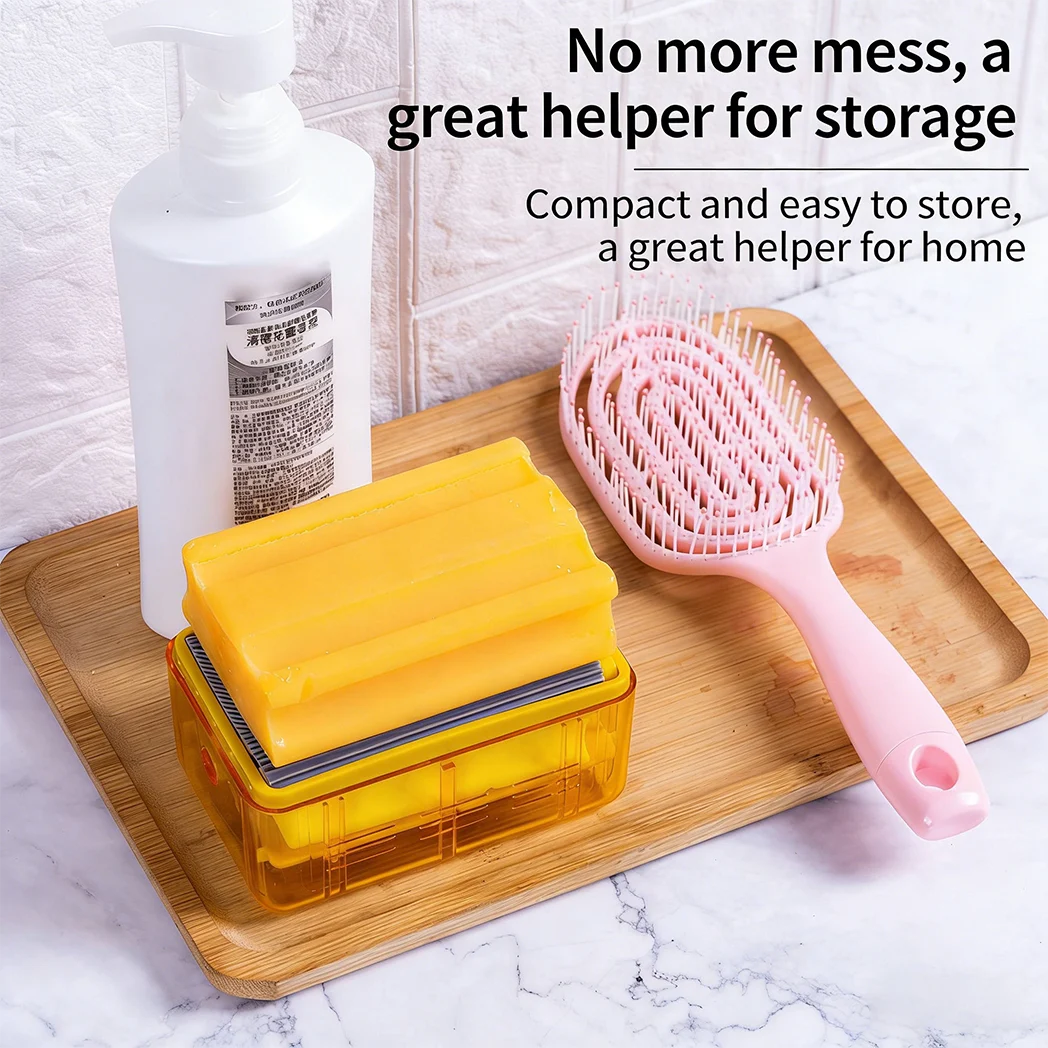 Soap Foaming Box With Spring Automatic Foam Dispenser Waterproof Holder Drainage For… — image 7