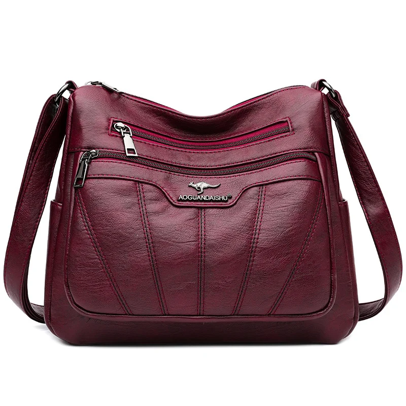 Soft Leather Crossbody Bag For Women Versatile Large Capacity And Exudes A Premium Vibe — image 8