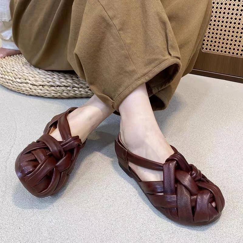 Soft-soled Block-heeled Roman Womens Sandals — image 5
