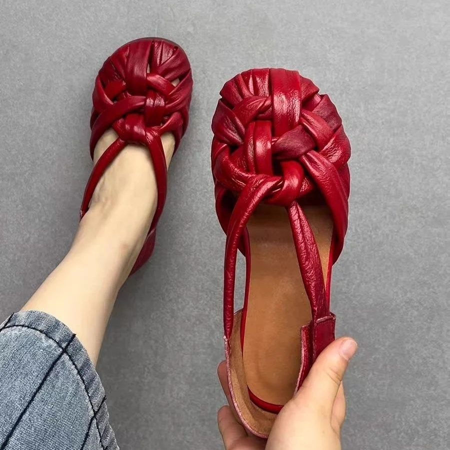 Soft-soled Block-heeled Roman Womens Sandals — image 3