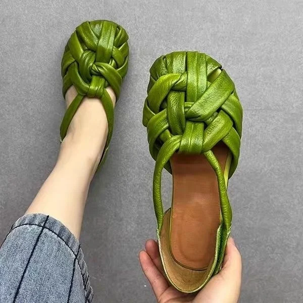 Soft-soled Block-heeled Roman Womens Sandals — image 2
