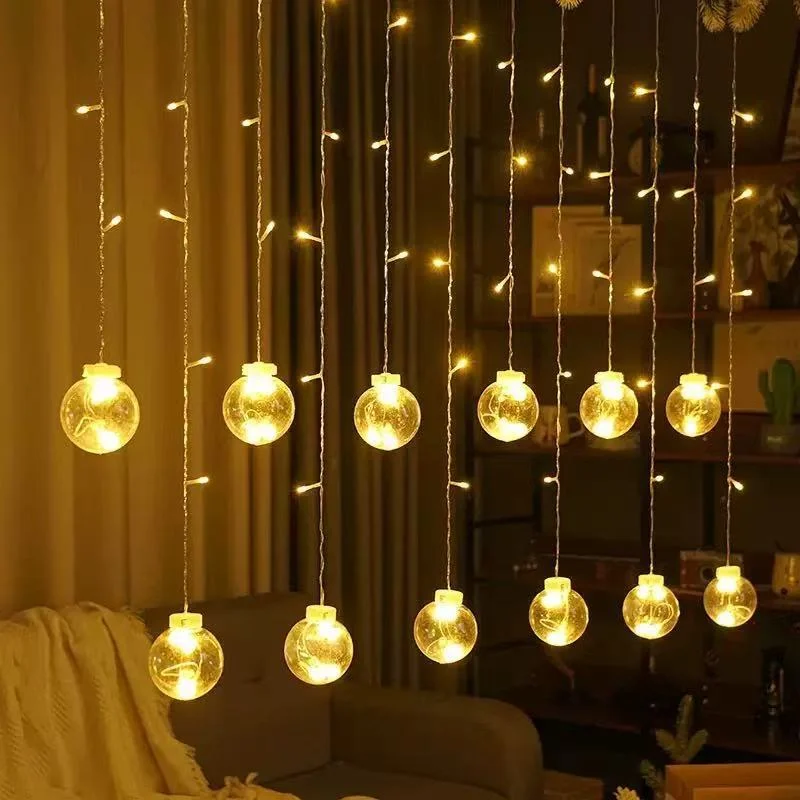 Solar-powered Wishing-ball Curtain Lights — image 8