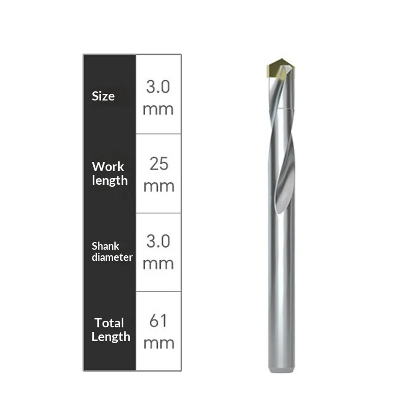 Solid Carbide-tipped High-hardness Stainless Steel Straight-shank Twist Drill — image 8
