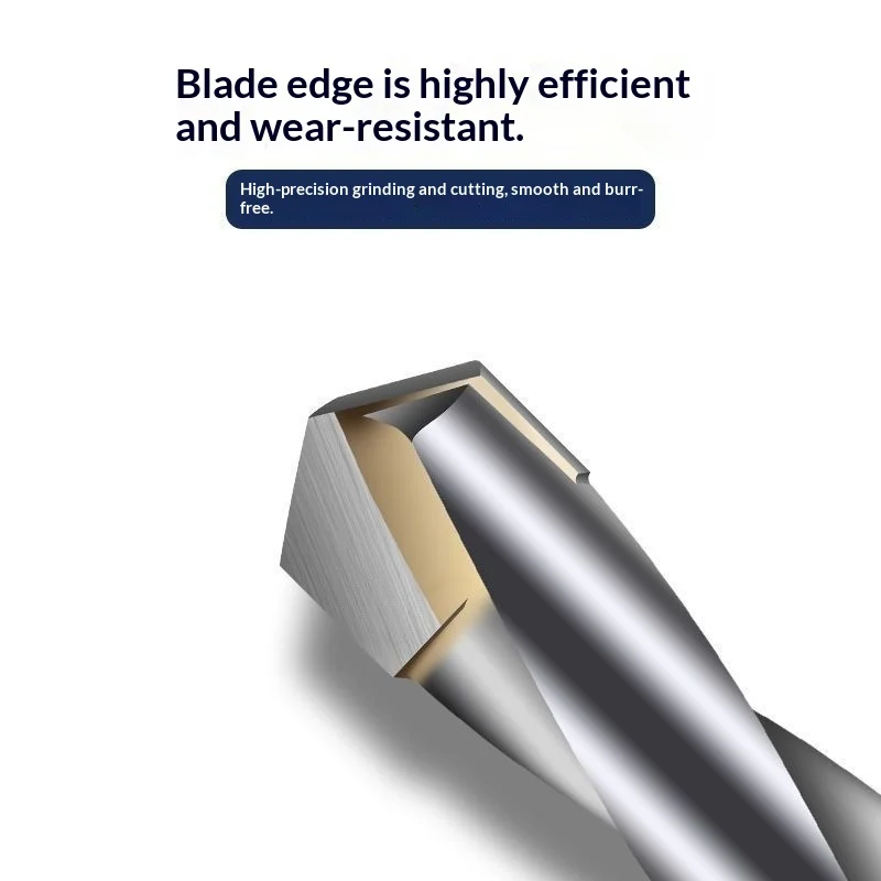 Solid Carbide-tipped High-hardness Stainless Steel Straight-shank Twist Drill — image 2