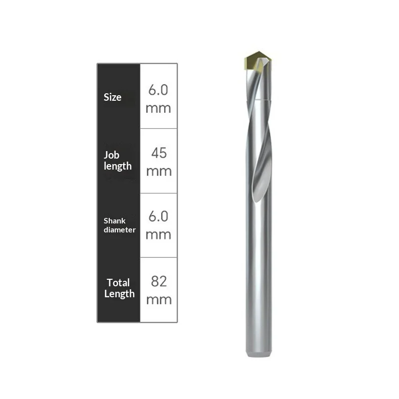 Solid Carbide-tipped High-hardness Stainless Steel Straight-shank Twist Drill — image 4