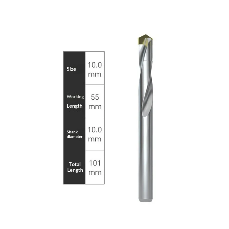 Solid Carbide-tipped High-hardness Stainless Steel Straight-shank Twist Drill — image 6