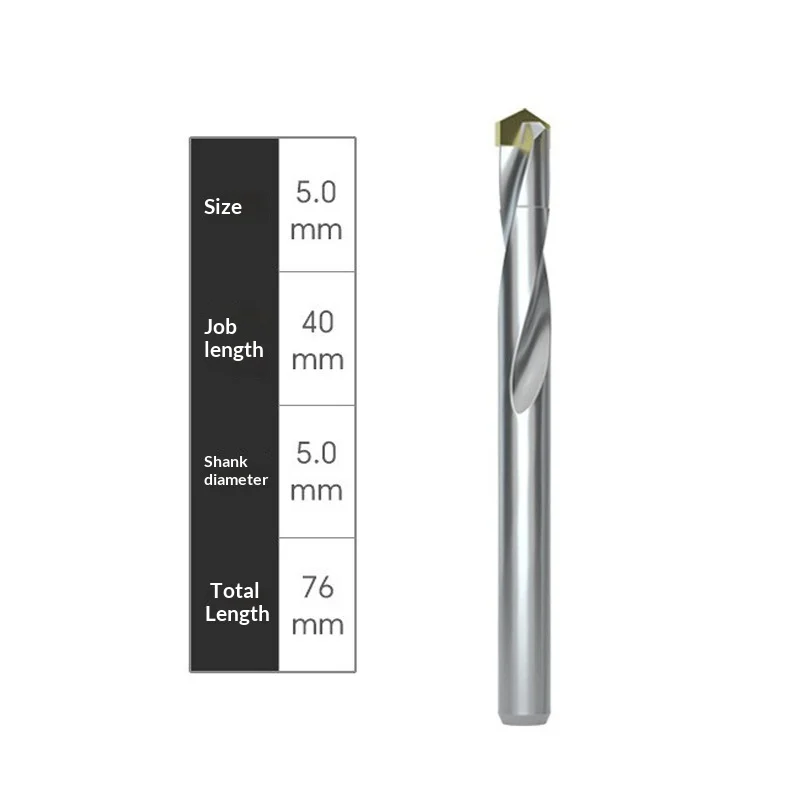 Solid Carbide-tipped High-hardness Stainless Steel Straight-shank Twist Drill — image 9