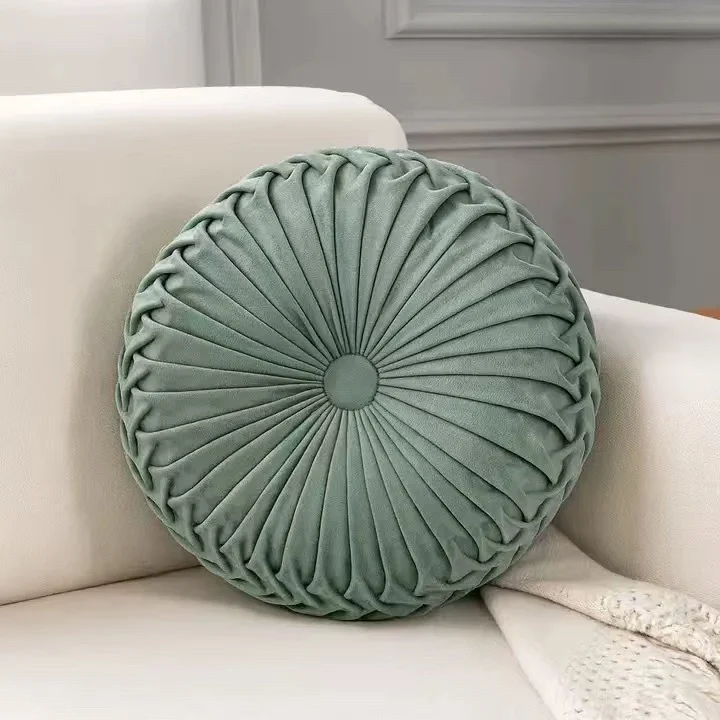Solid-color Dutch Velvet Pumpkin Sofa Throw Pillow — image 5