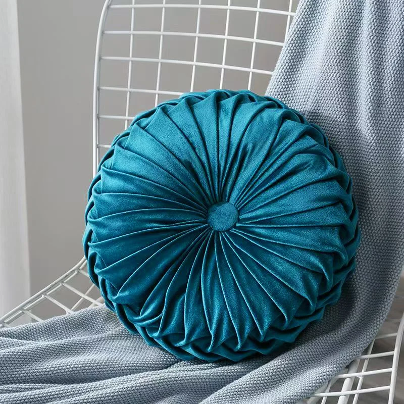 Solid-color Dutch Velvet Pumpkin Sofa Throw Pillow — variant image
