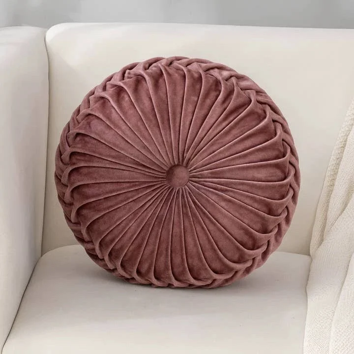 Solid-color Dutch Velvet Pumpkin Sofa Throw Pillow — variant image