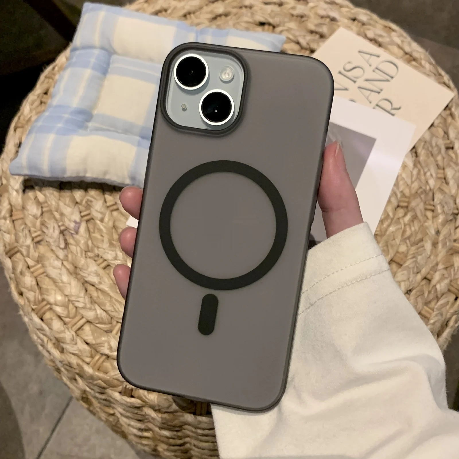 Solid-color Ice-mist Magnetic Phone Case — image 6