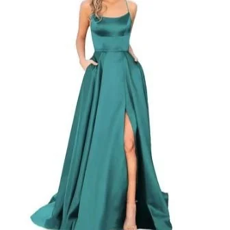 Solid Color Long Slimming And Shoulder Hollow Girlfriends Fashion Bridesmaid Party Dress — image 4