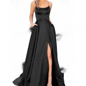 Solid Color Long Slimming And Shoulder Hollow Girlfriends Fashion Bridesmaid Party Dress — image 12