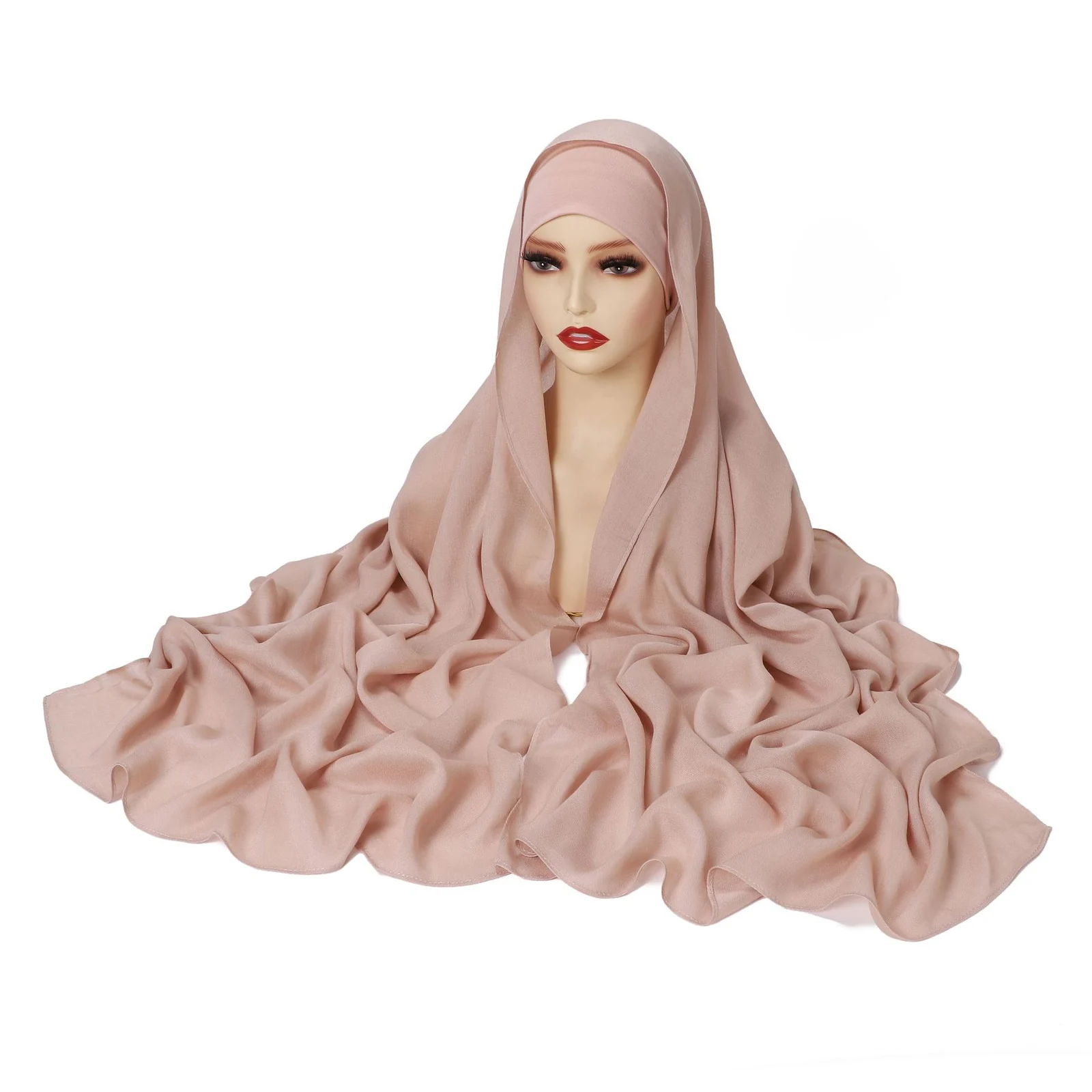 Solid-color Modal Cotton Scarf For Women — image 5