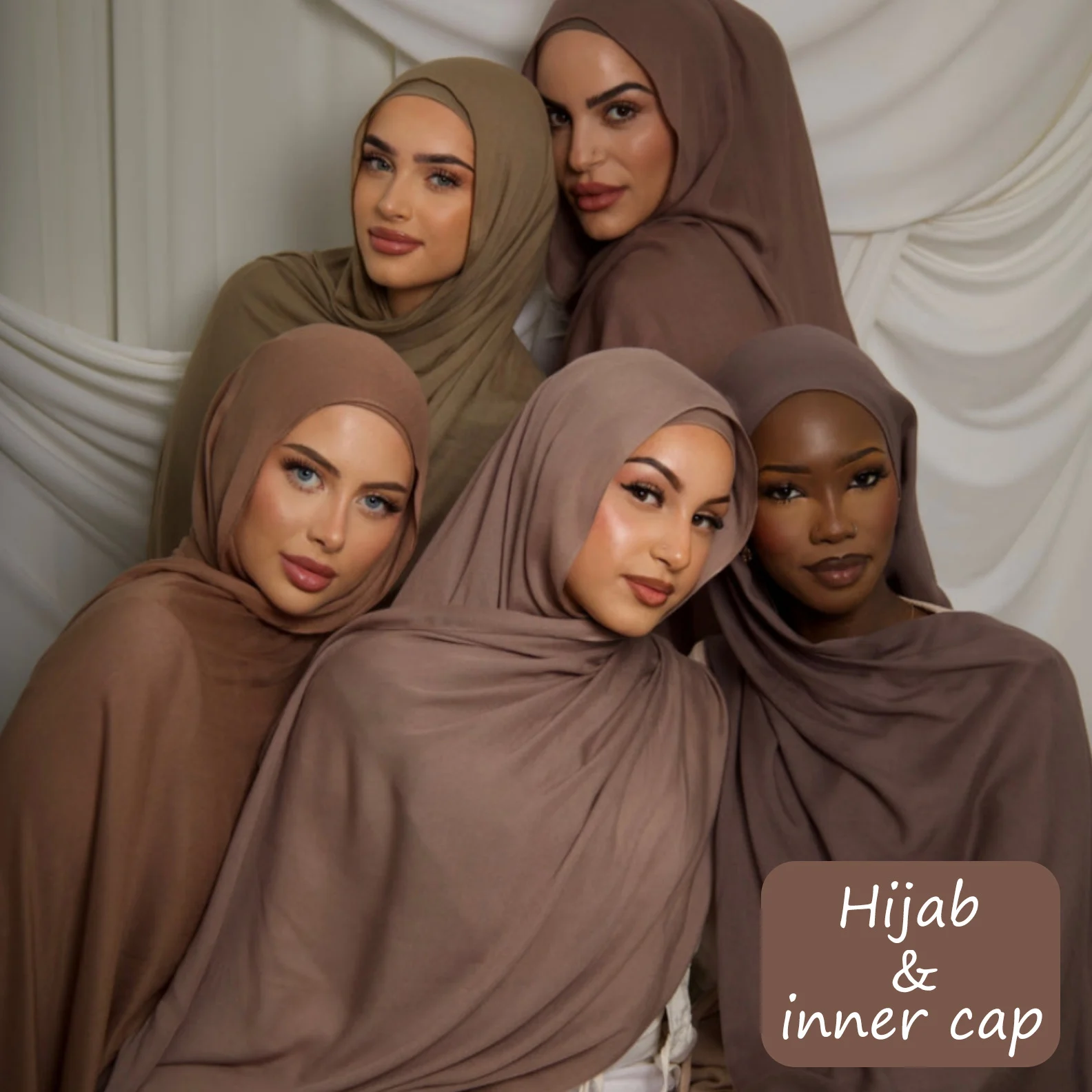 Solid-color Modal Cotton Scarf For Women — image 4
