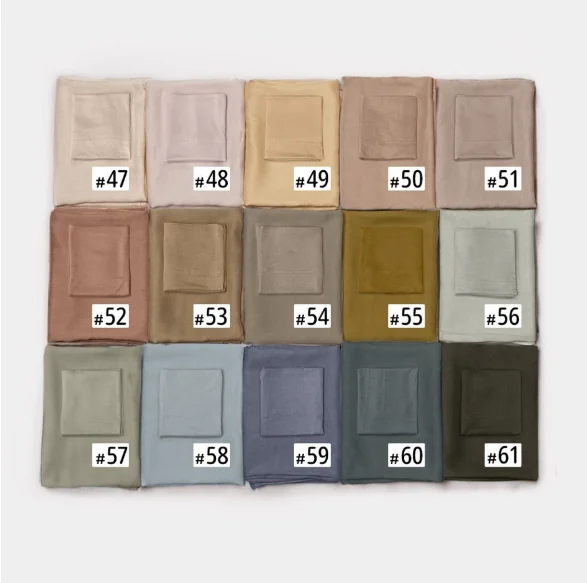 Solid-color Modal Cotton Scarf For Women — image 6
