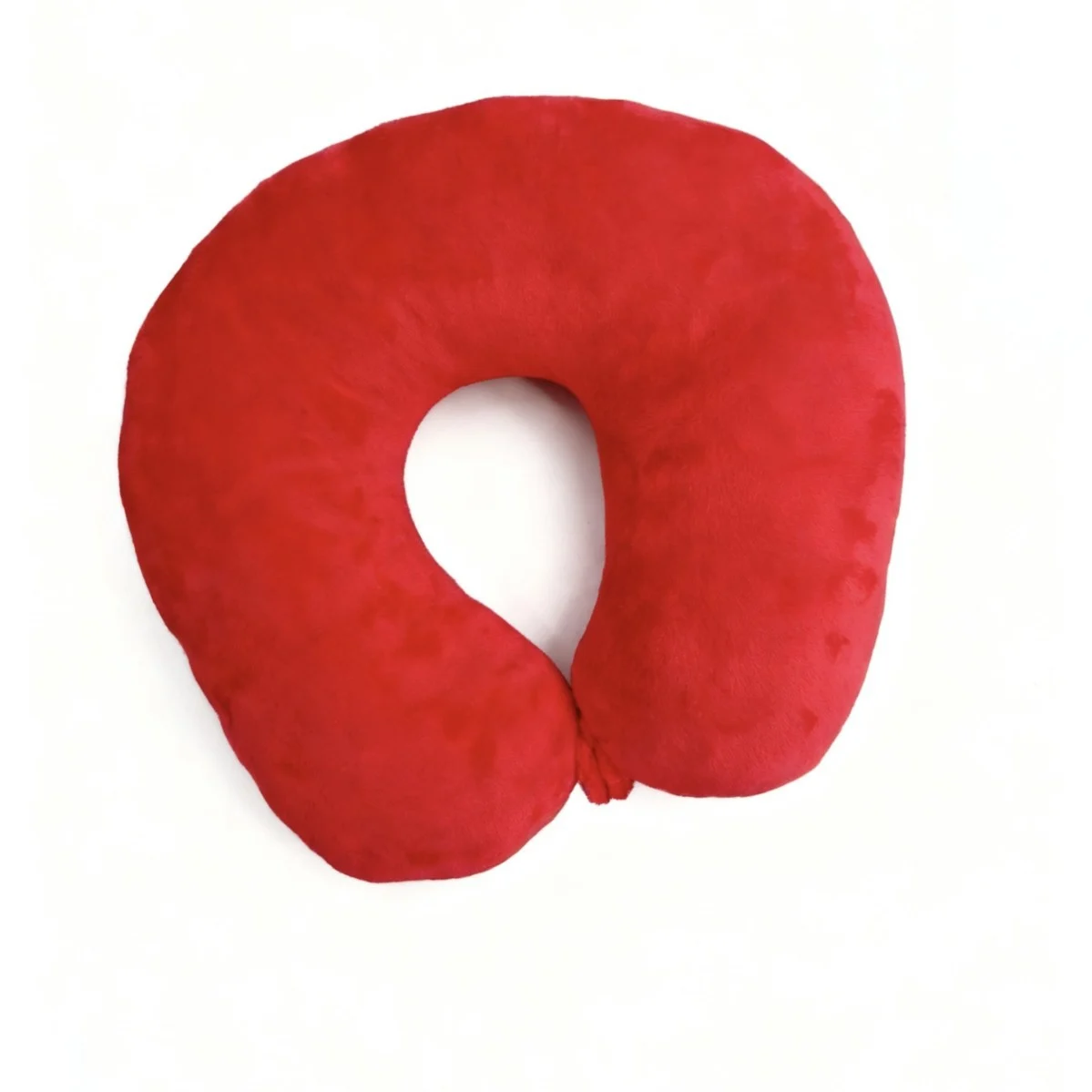 Solid Color Plush U Shaped Travel Neck Pillow, Soft Microbead Cervical Pillow With… — image 3