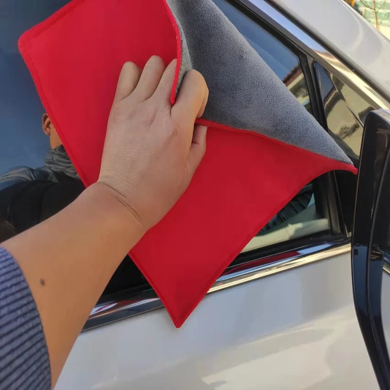 Solid-color Suede Microfiber Car Wash Towel — image 3