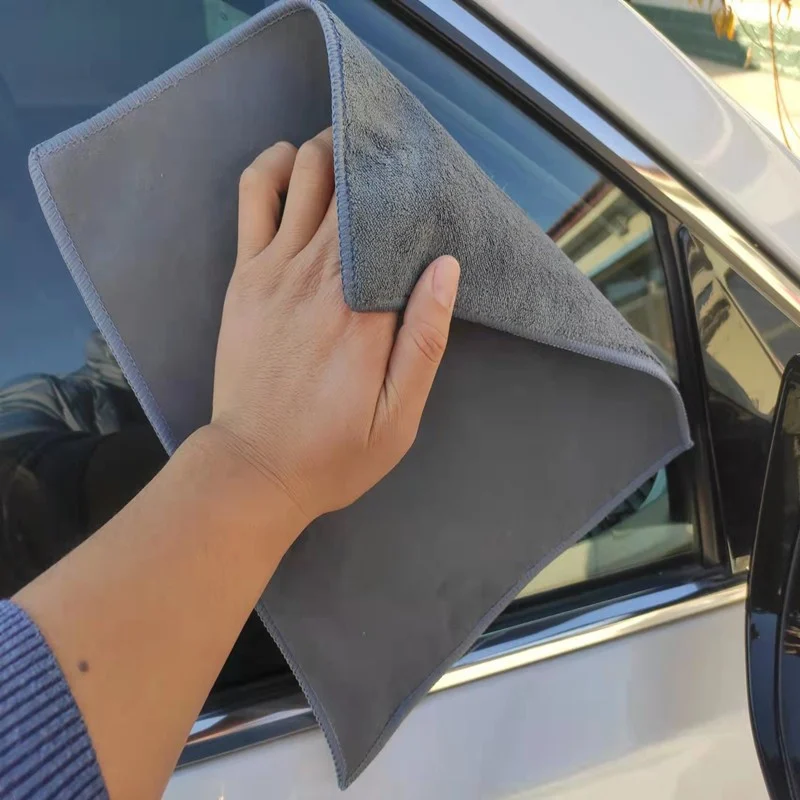 Solid-color Suede Microfiber Car Wash Towel — image 6