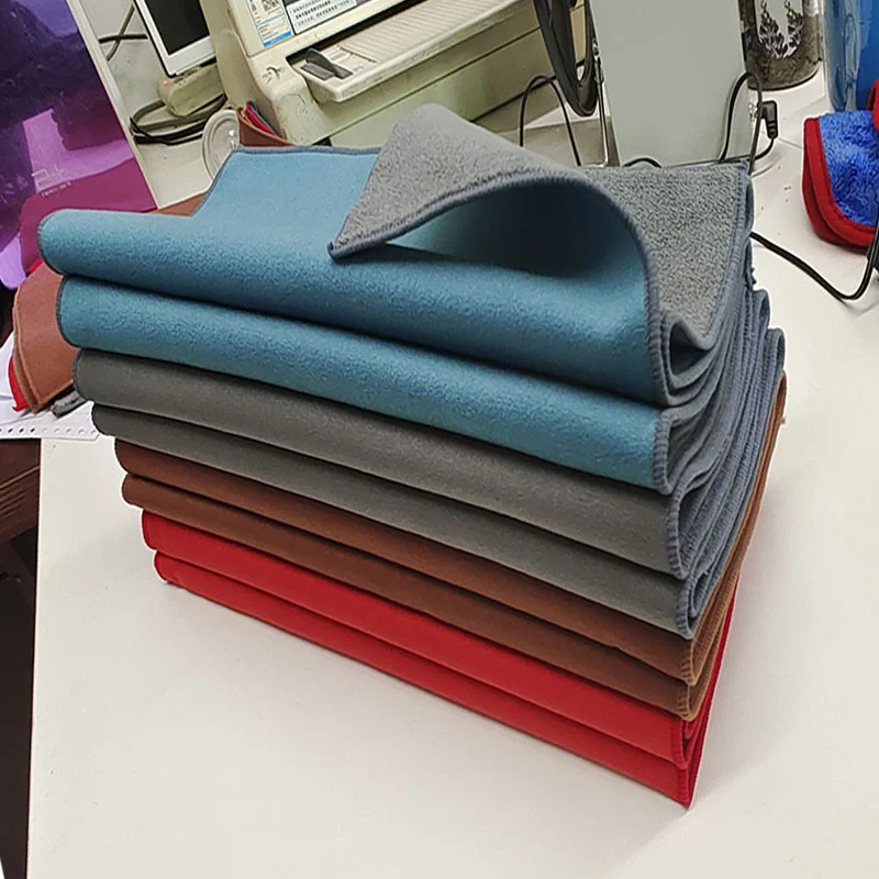 Solid-color Suede Microfiber Car Wash Towel — image 2