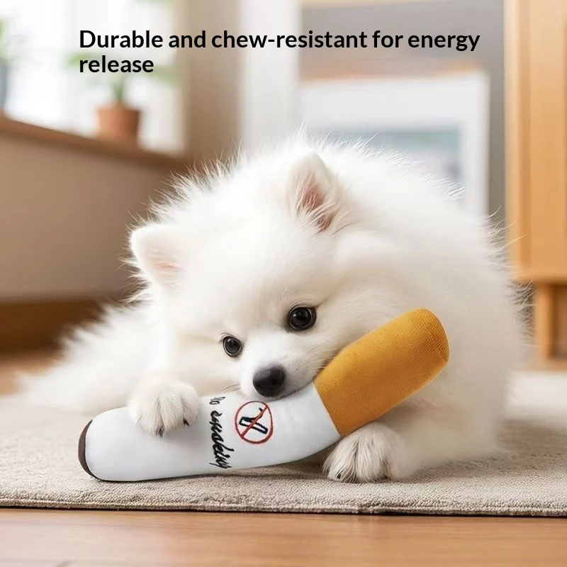 Sounding Cigarette Toy Plush Puppy Boredom-busting Gadget — image 5