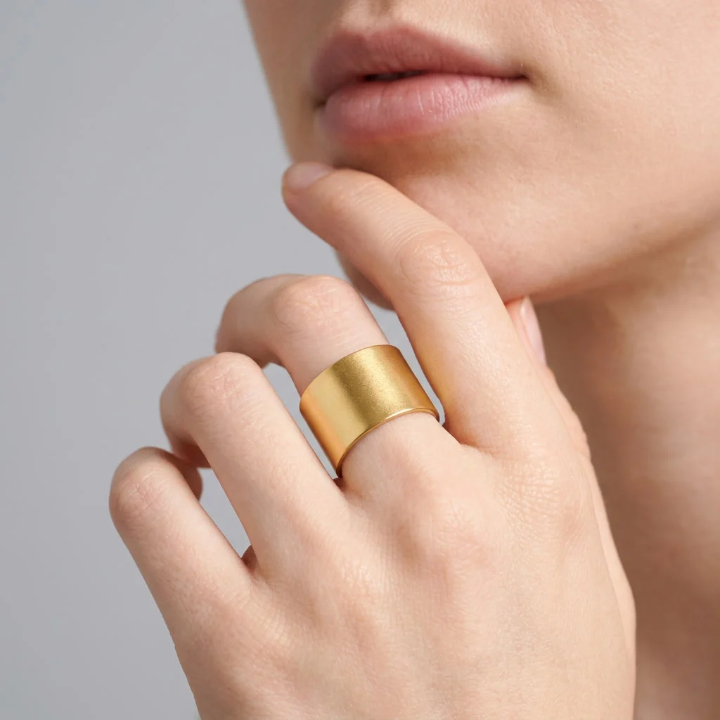 Source Stainless Steel Ring For Women, Vacuum Plating Luxury Minimalist Commuter… — image 2