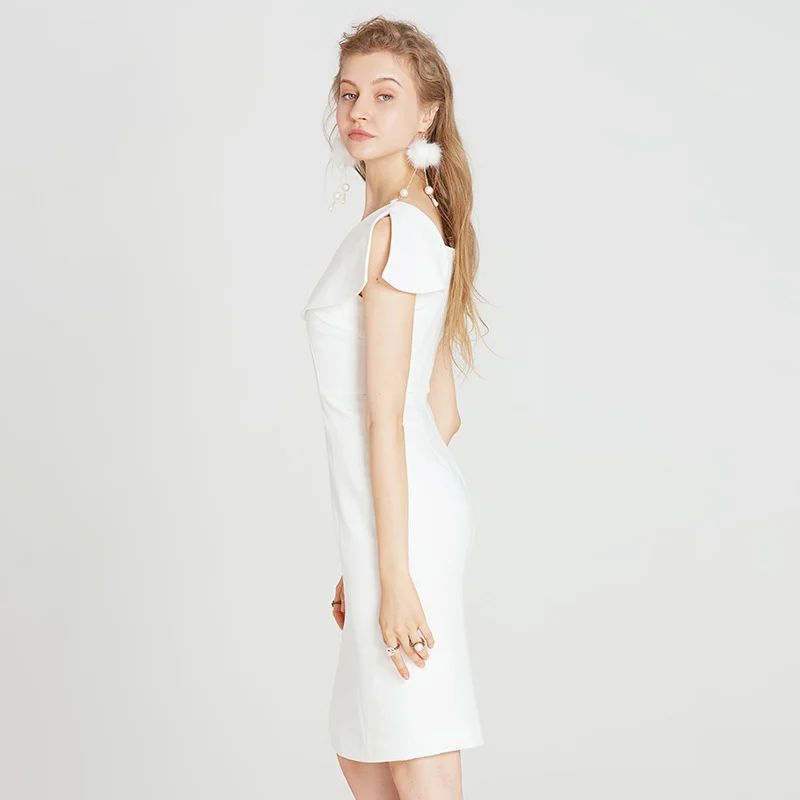 Split White Dress — image 5