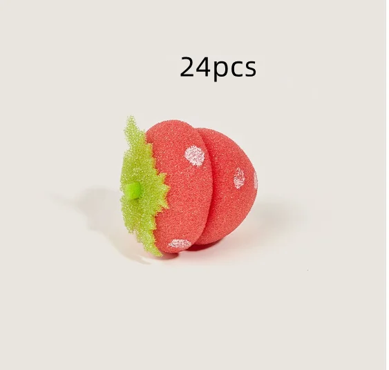 Sponge Hair Sleep To Curl Styling Tool Strawberry Curling Balls — image 8