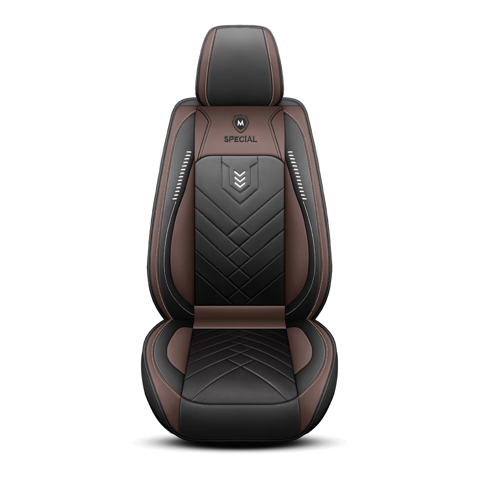 Sport Rocket Design Racing Car Seat Covers Red Black PU Leather Full 5-seat Set… — image 12