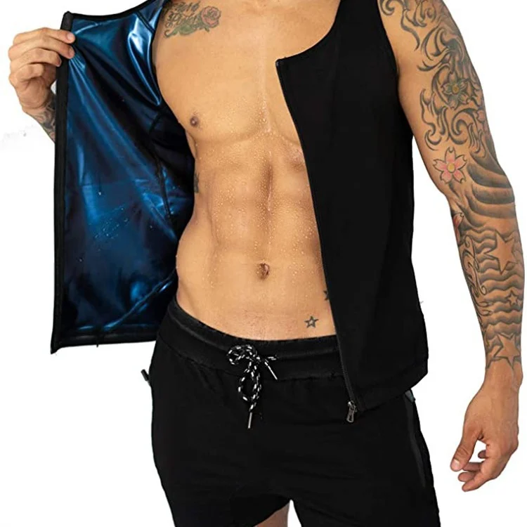 Sports Fitness Zipper Body Shaping Sweat Suit, Tummy Control Tight-fitting Yoga Sauna… — image 6