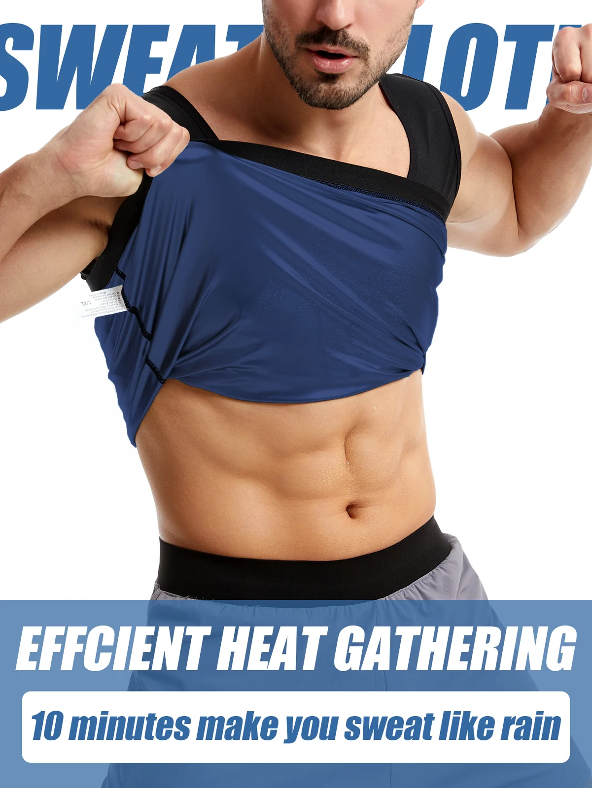 Sports Fitness Zipper Body Shaping Sweat Suit, Tummy Control Tight-fitting Yoga Sauna… — image 1