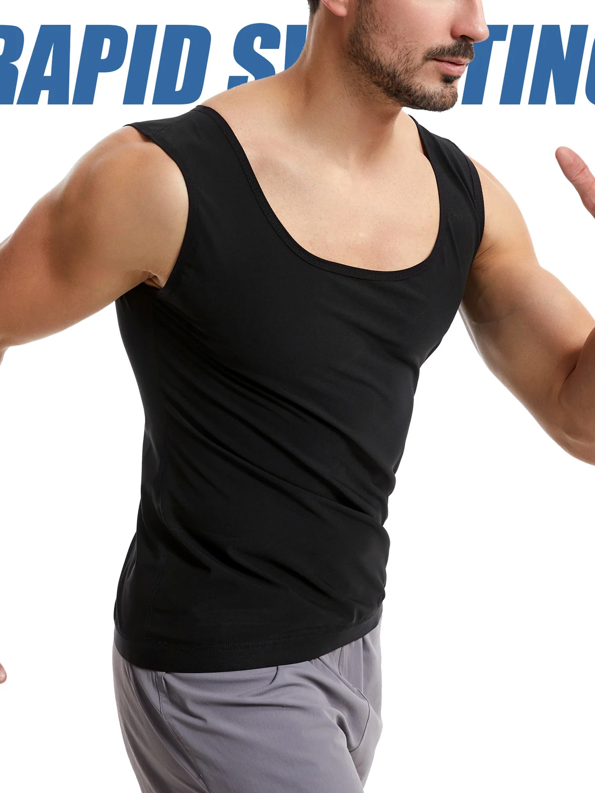 Sports Fitness Zipper Body Shaping Sweat Suit, Tummy Control Tight-fitting Yoga Sauna… — image 4