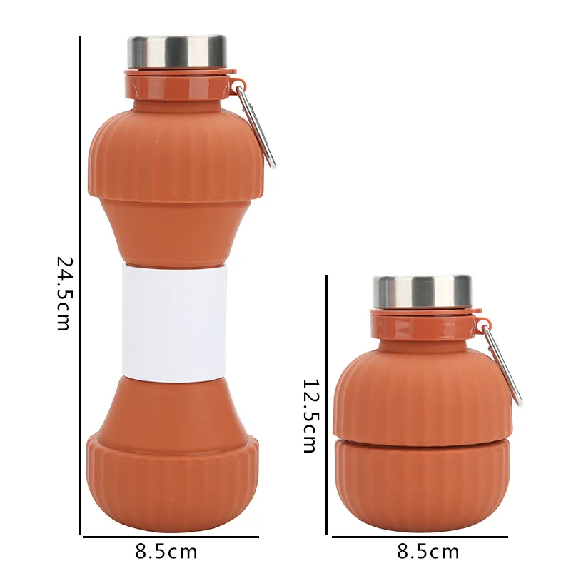 Sports Kettle Summer Large Capacity Silicone Cyber Celebrous Outdoor Foldable Water Cup — image 6