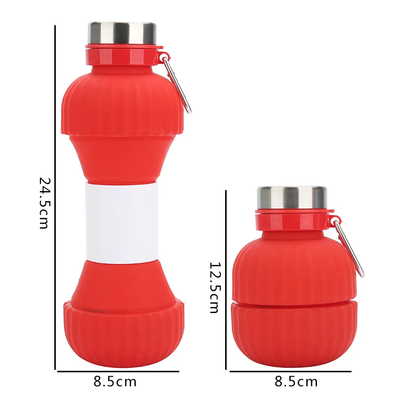 Sports Kettle Summer Large Capacity Silicone Cyber Celebrous Outdoor Foldable Water Cup — image 3