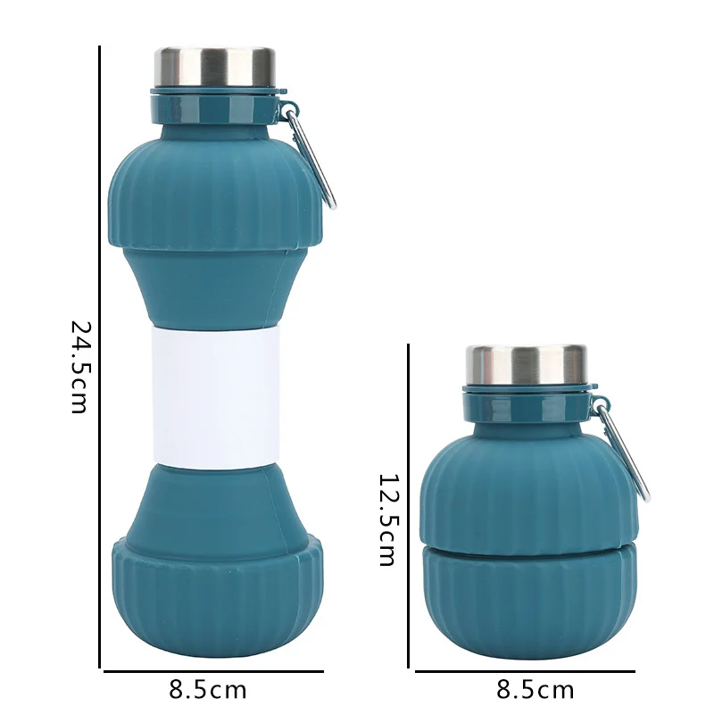 Sports Kettle Summer Large Capacity Silicone Cyber Celebrous Outdoor Foldable Water Cup — image 5