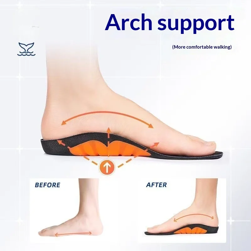 Sports Whale Insoles Arch Support Shock-absorbing For Exercise — image 4