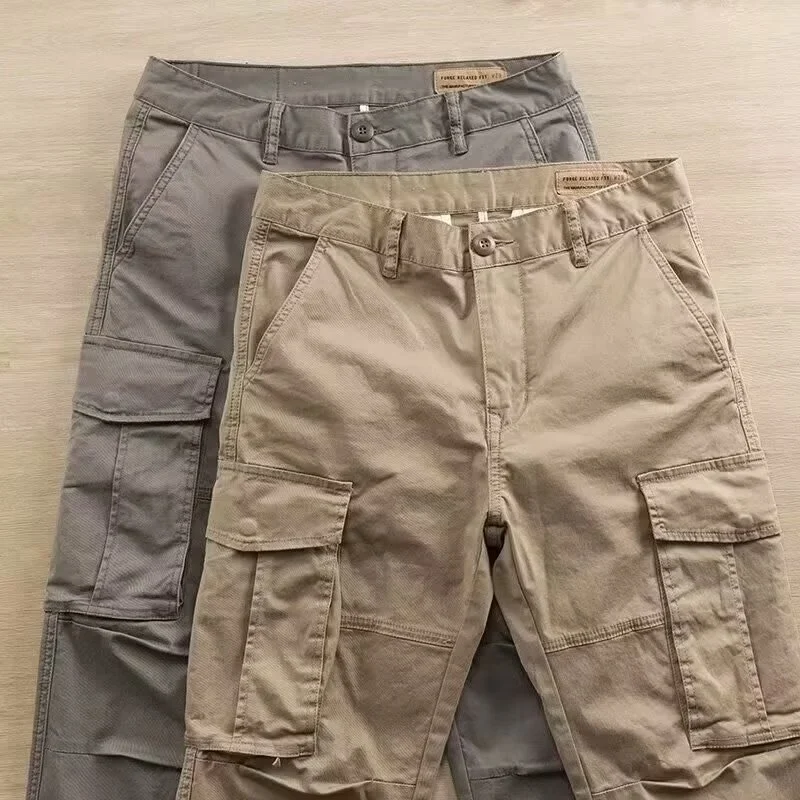 Spring And Autumn Wear-resistant Stain-resistant Men's Work Pants, Straight-leg Loose… — image 4