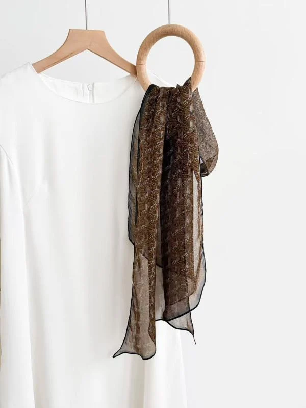 Spring Lightweight High-end Narrow Long Silk Scarf — image 8